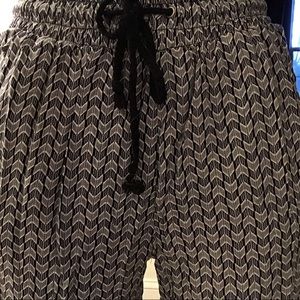 Black and white joggers